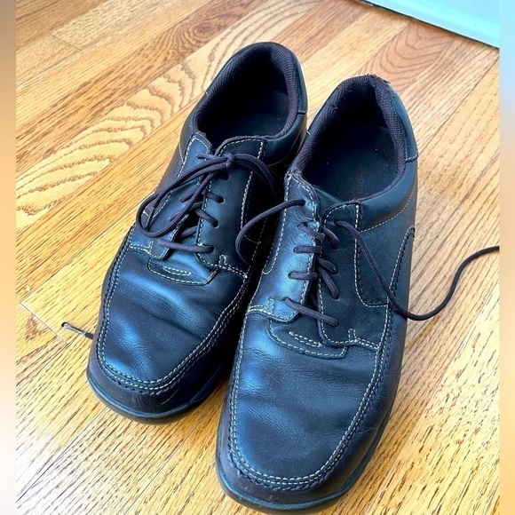 Rockport Men’s Business Career Brown Dress Lace-Up Shoes Size 10.5